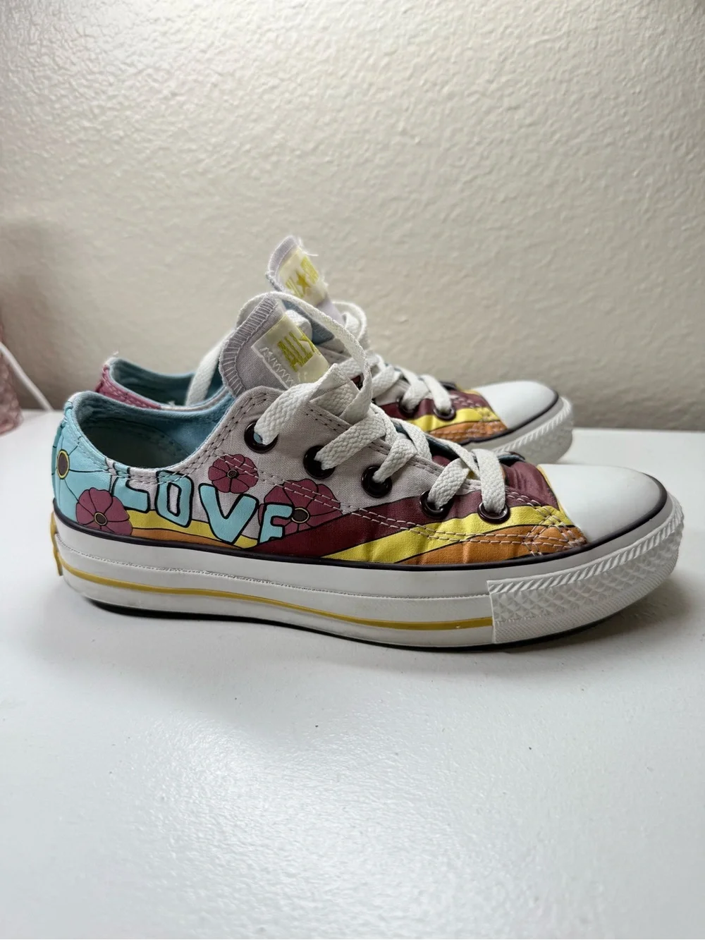 Converse Kids Low Top Sneakers - White, Blue, Yellow, Pink, Maroon